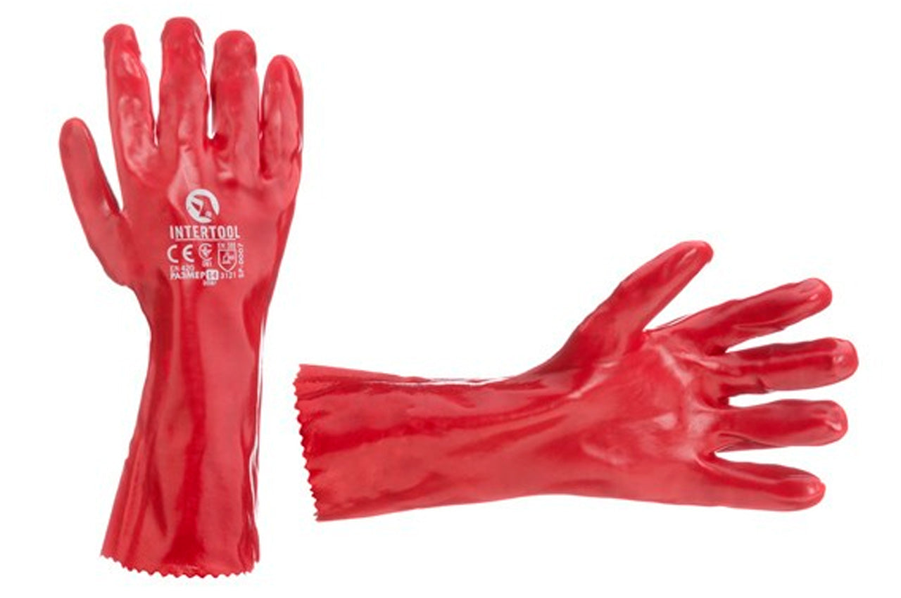 Перчатки Intertool - масло-бензостойкие 35 см х 14"