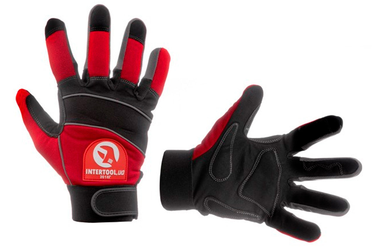 Перчатки Intertool - неопреновые комбинированные спандексом 9"