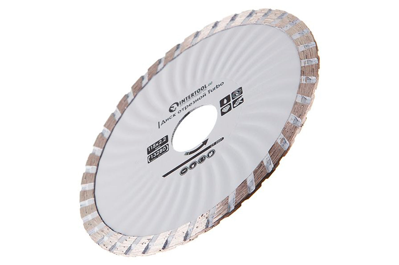 Диск алмазный Intertool - 115 мм турбоволна