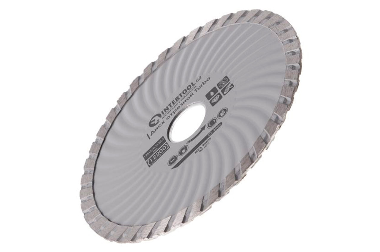 Диск алмазный Intertool - 125 мм турбоволна