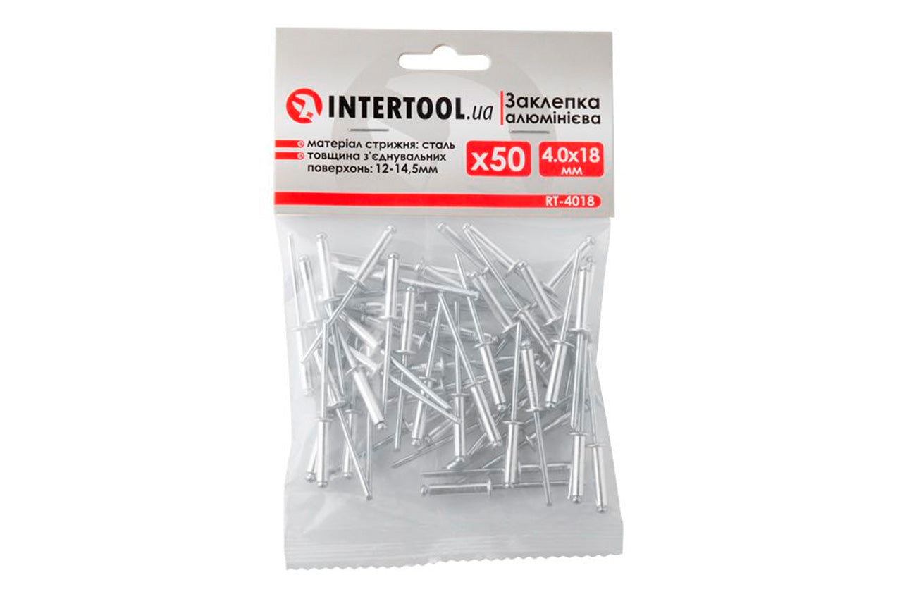 Заклепки Intertool - 4 х 18 мм (50 шт.)