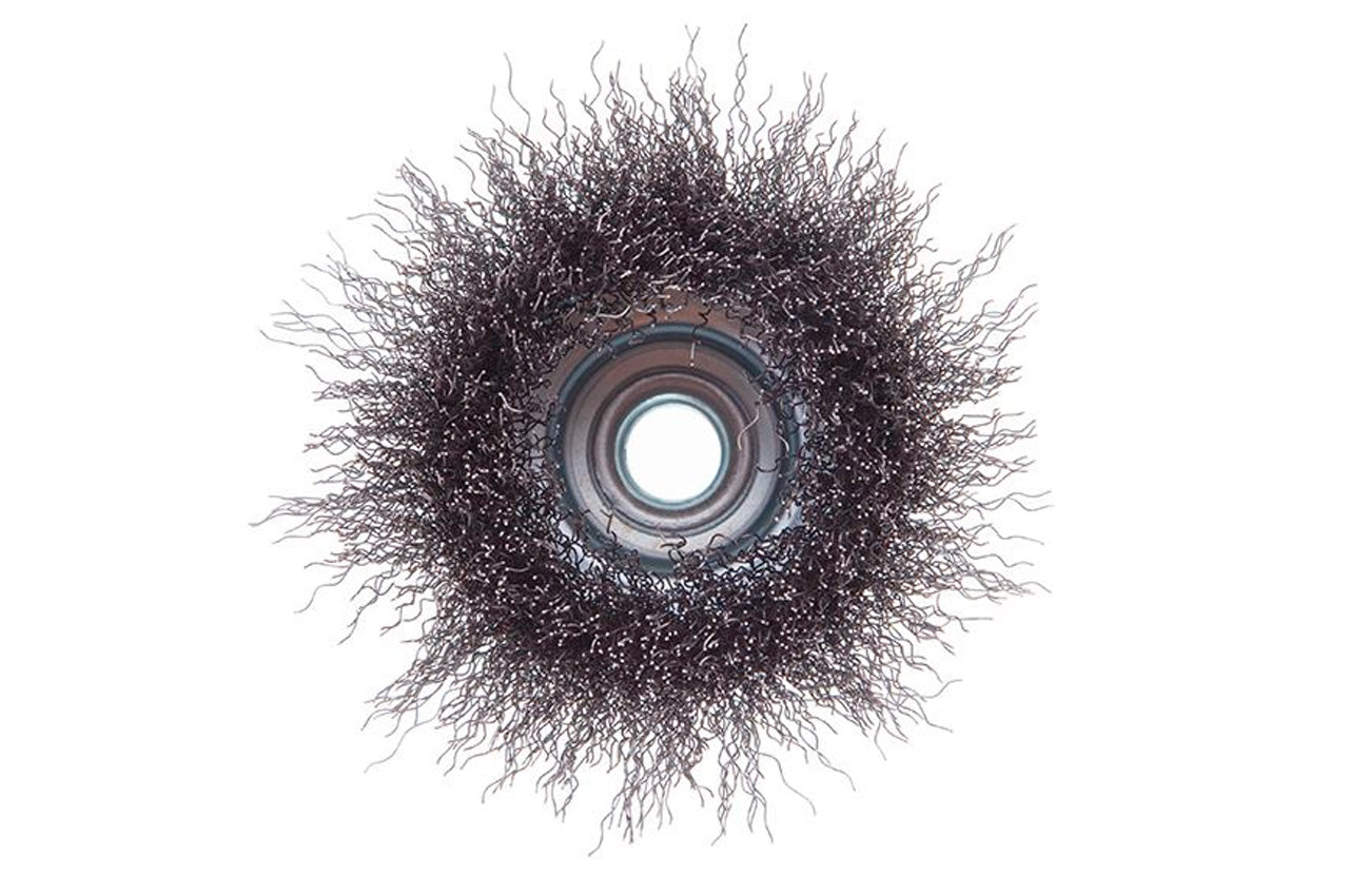 Щетка торцевая Intertool - 85 мм рифленая