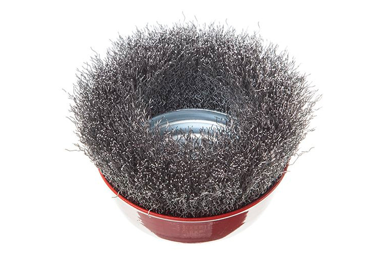 Щетка торцевая Intertool - 100 мм рифленая