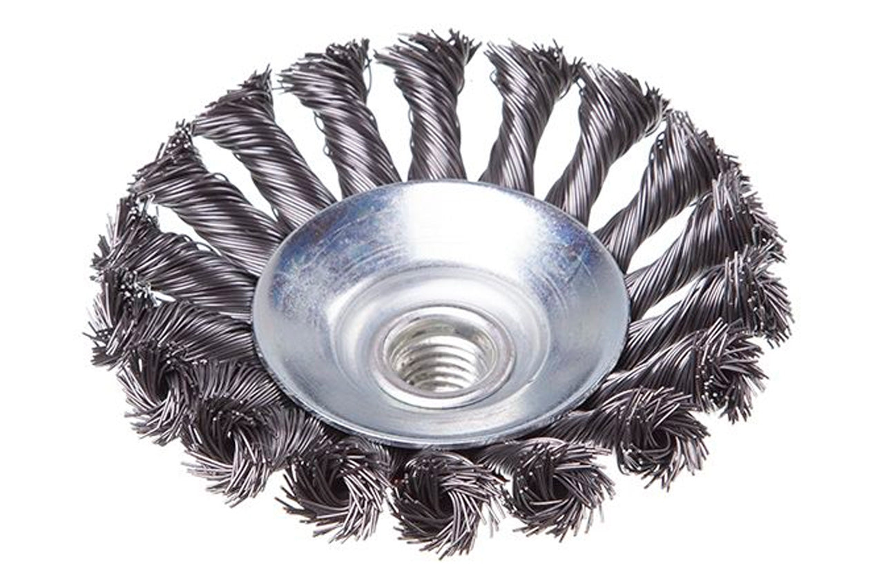 Щетка конусная Intertool - 100 мм плетеная