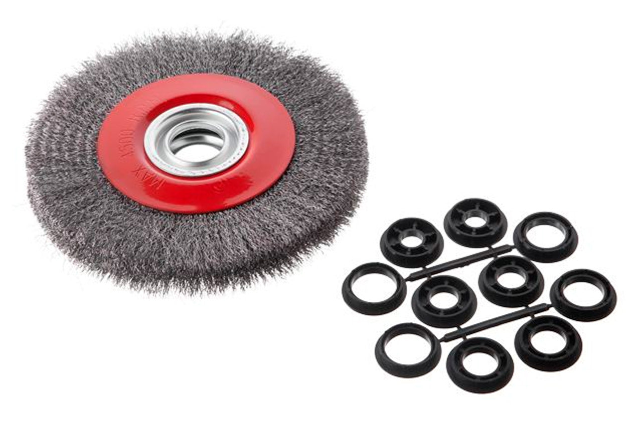 Щетка дисковая Intertool - 200 мм рифленая