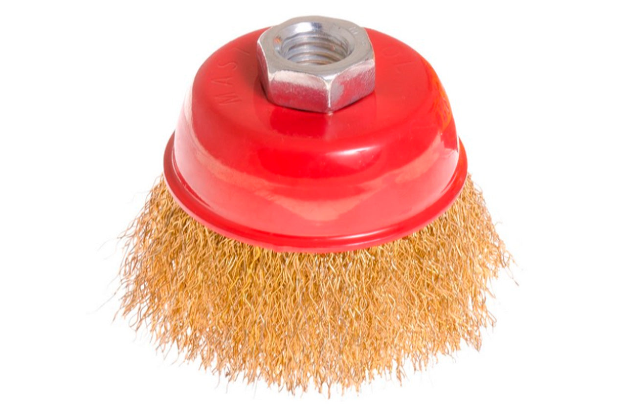 Щетка торцевая Mastertool - 65 мм рифленая