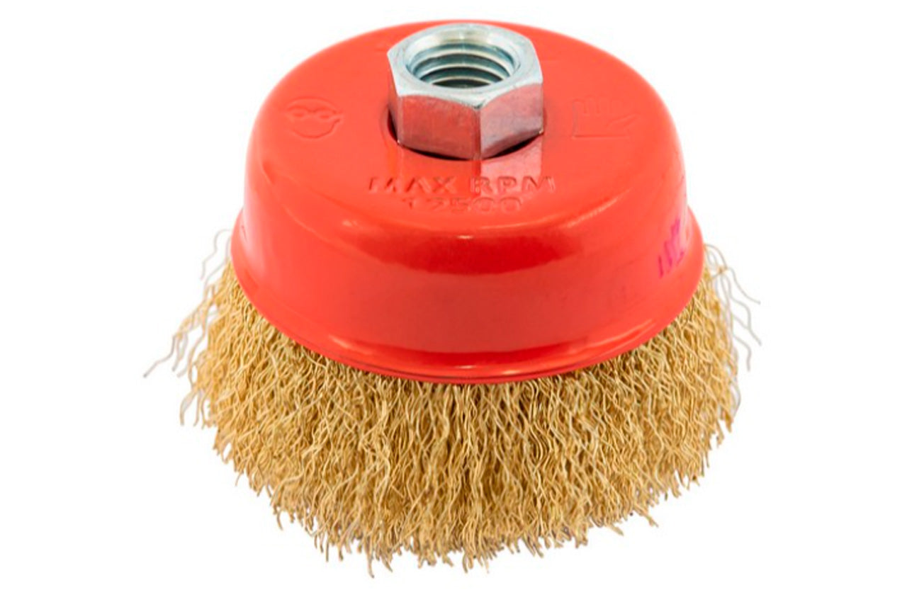 Щетка торцевая Mastertool - 75 мм рифленая