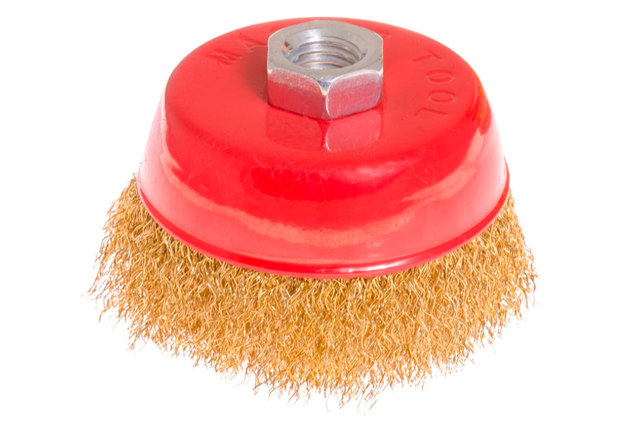 Щетка торцевая Mastertool - 85 мм рифленая