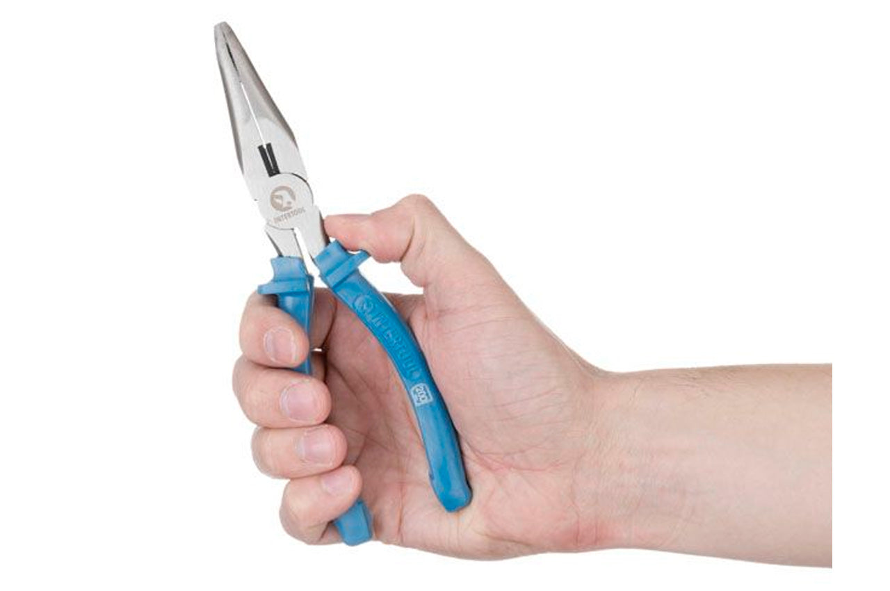 Щипцы удлиненные изогнутые Intertool - 200 мм American type