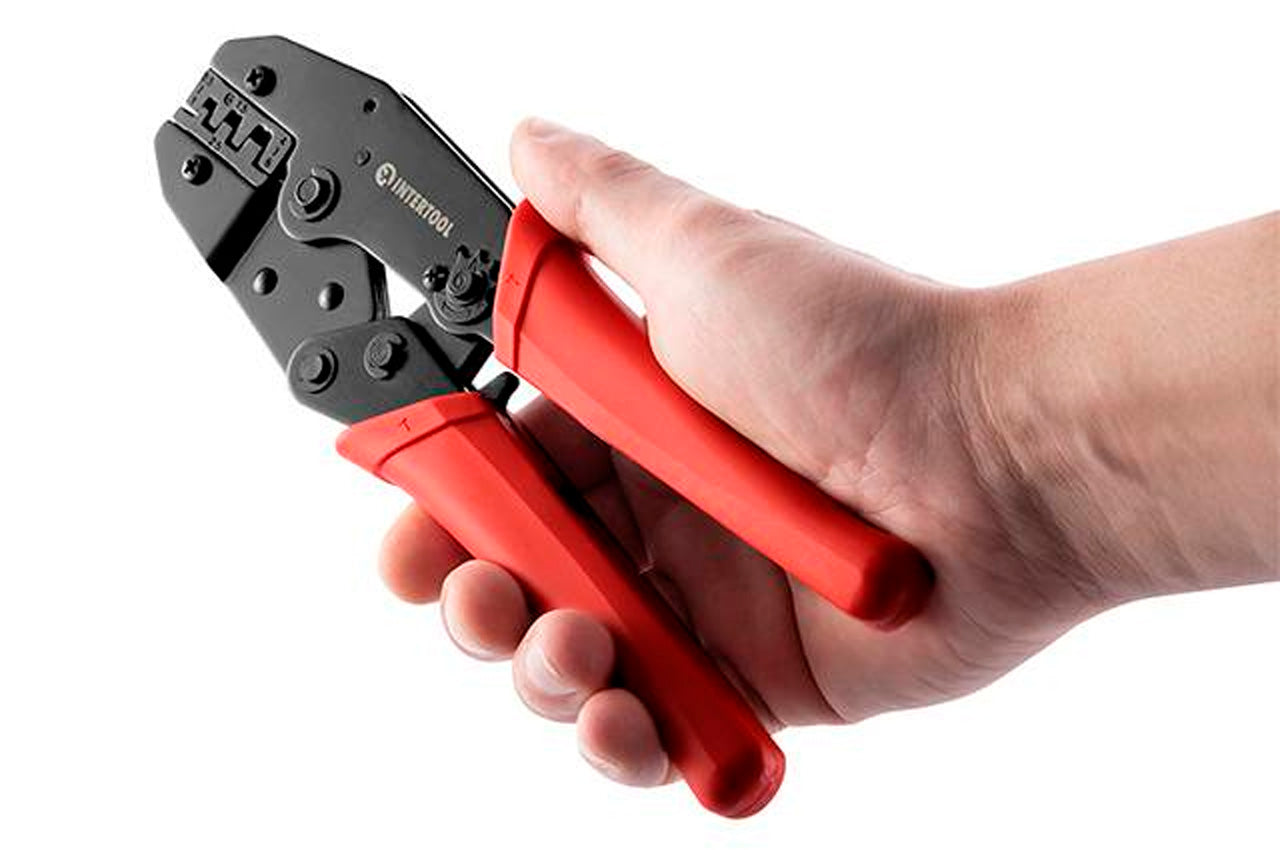 Клещи для обжима контактов Intertool - 220 мм 0,5-6 мм²