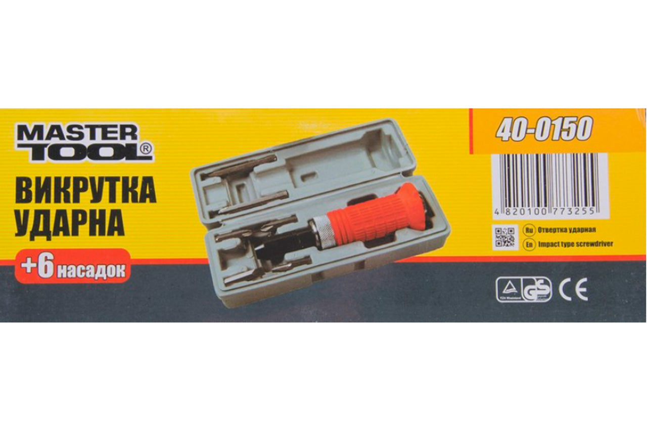 Отвертка Mastertool - ударная 6 ед. 40-0150