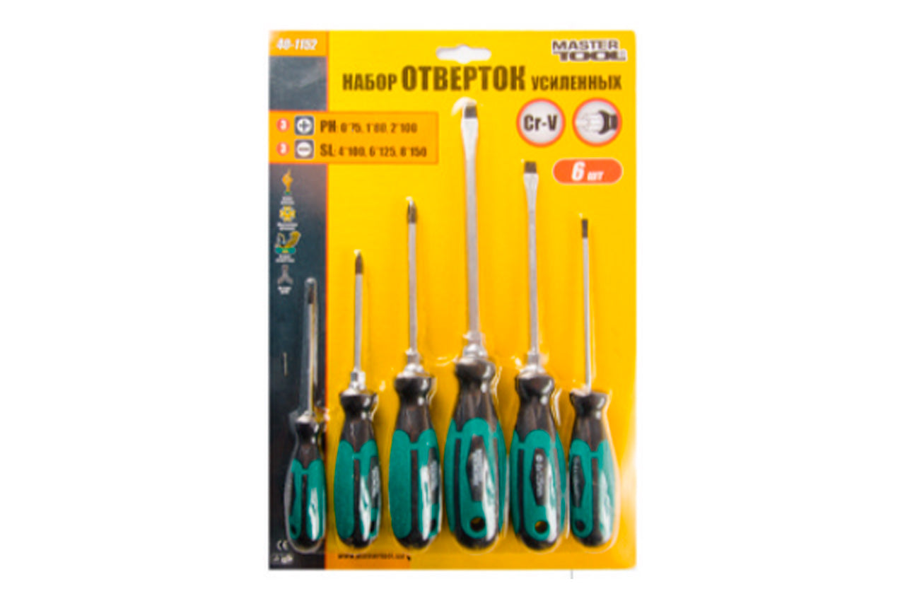 Набор отверток Mastertool - 6 шт., Pro