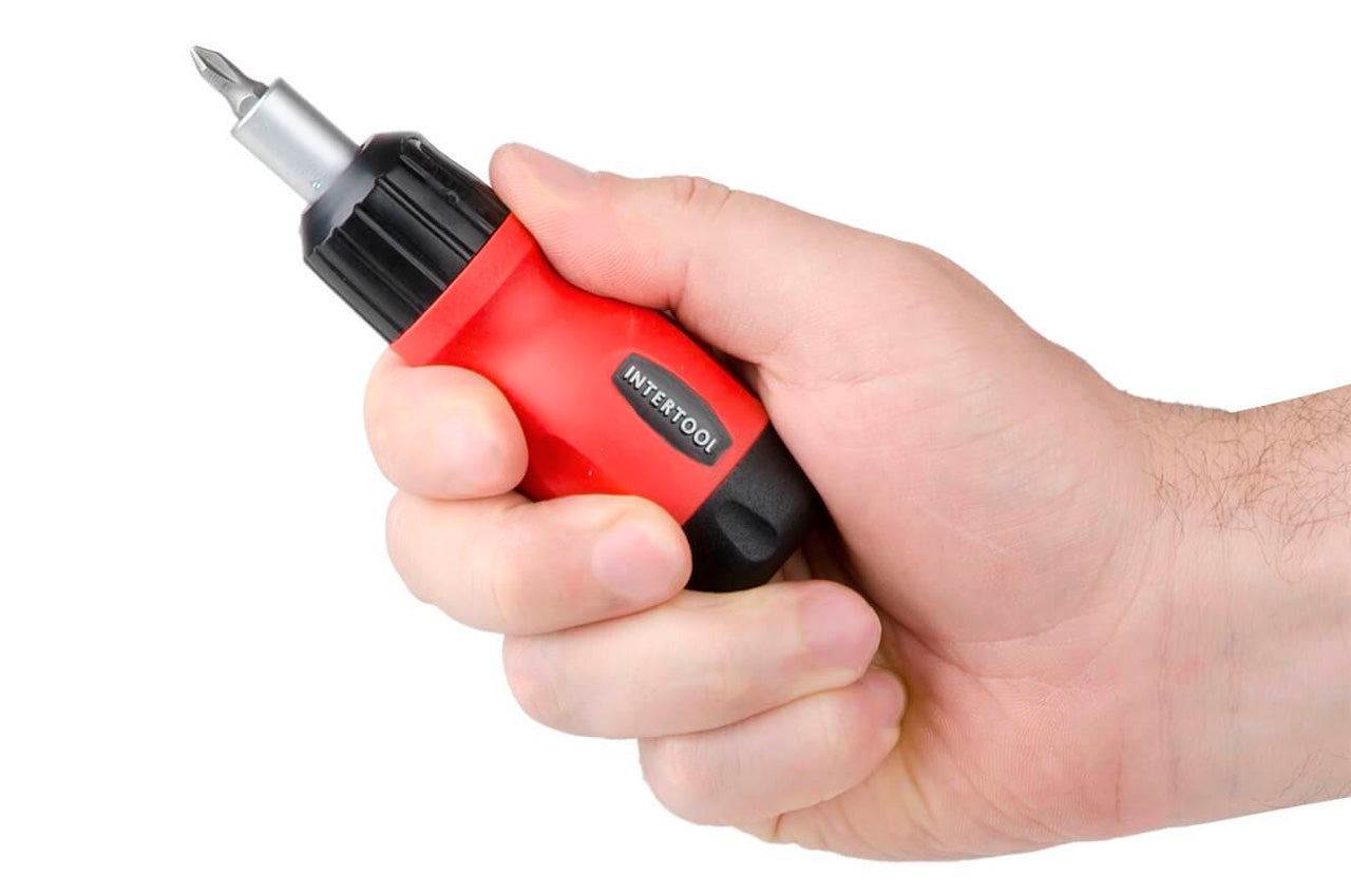Отвертка Intertool - реверсивная 6 ед.