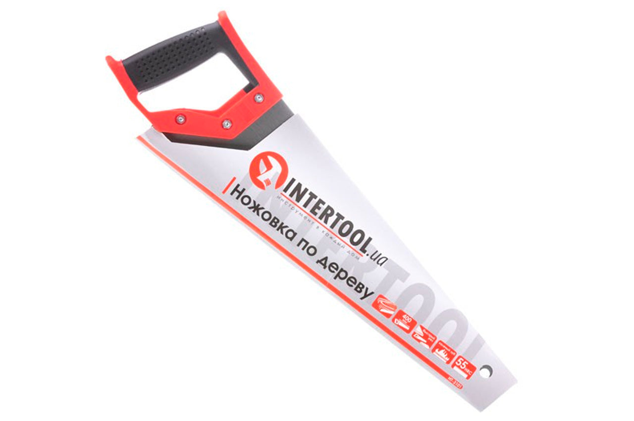 Ножовка по дереву Intertool - 400 мм 7T х 1" x 2D