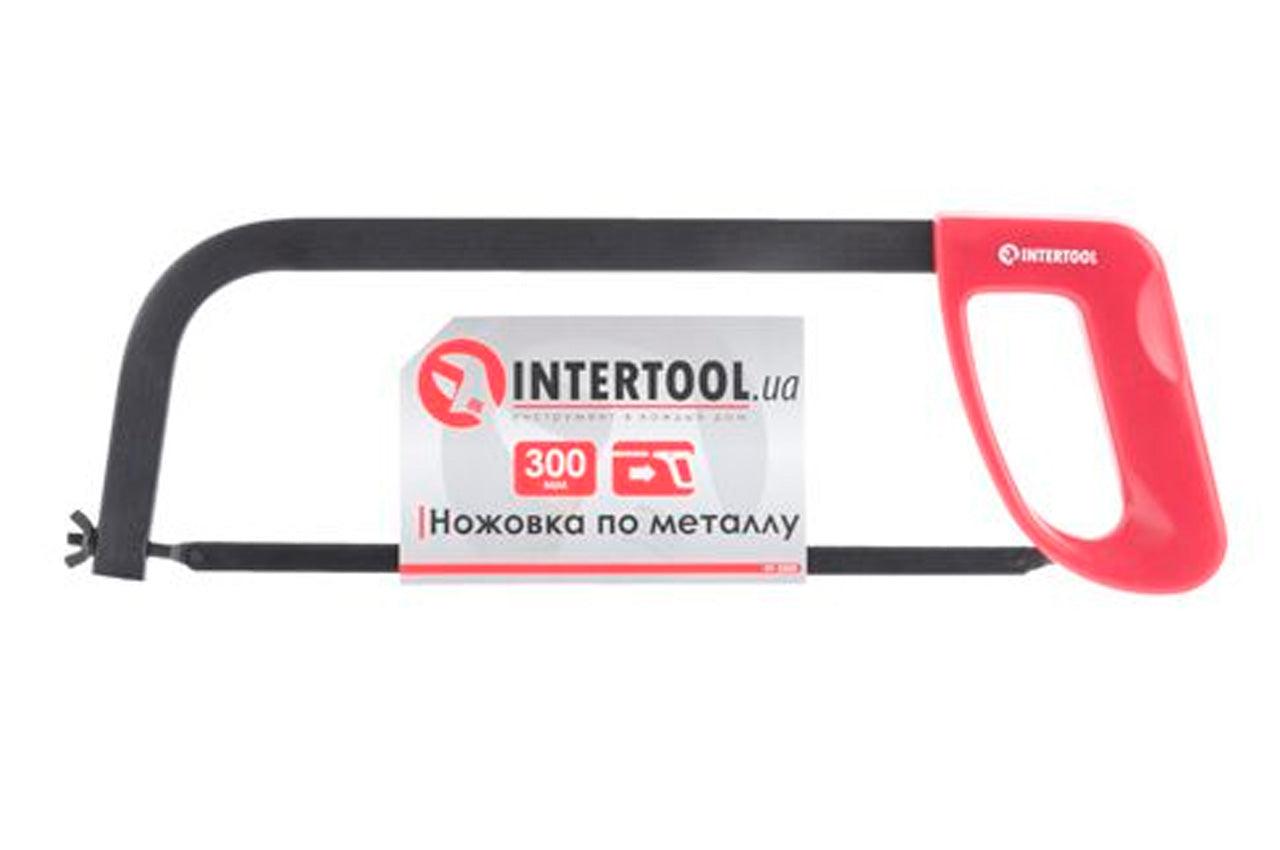 Ножовка по металлу Intertool - 300 мм пластиковая ручка