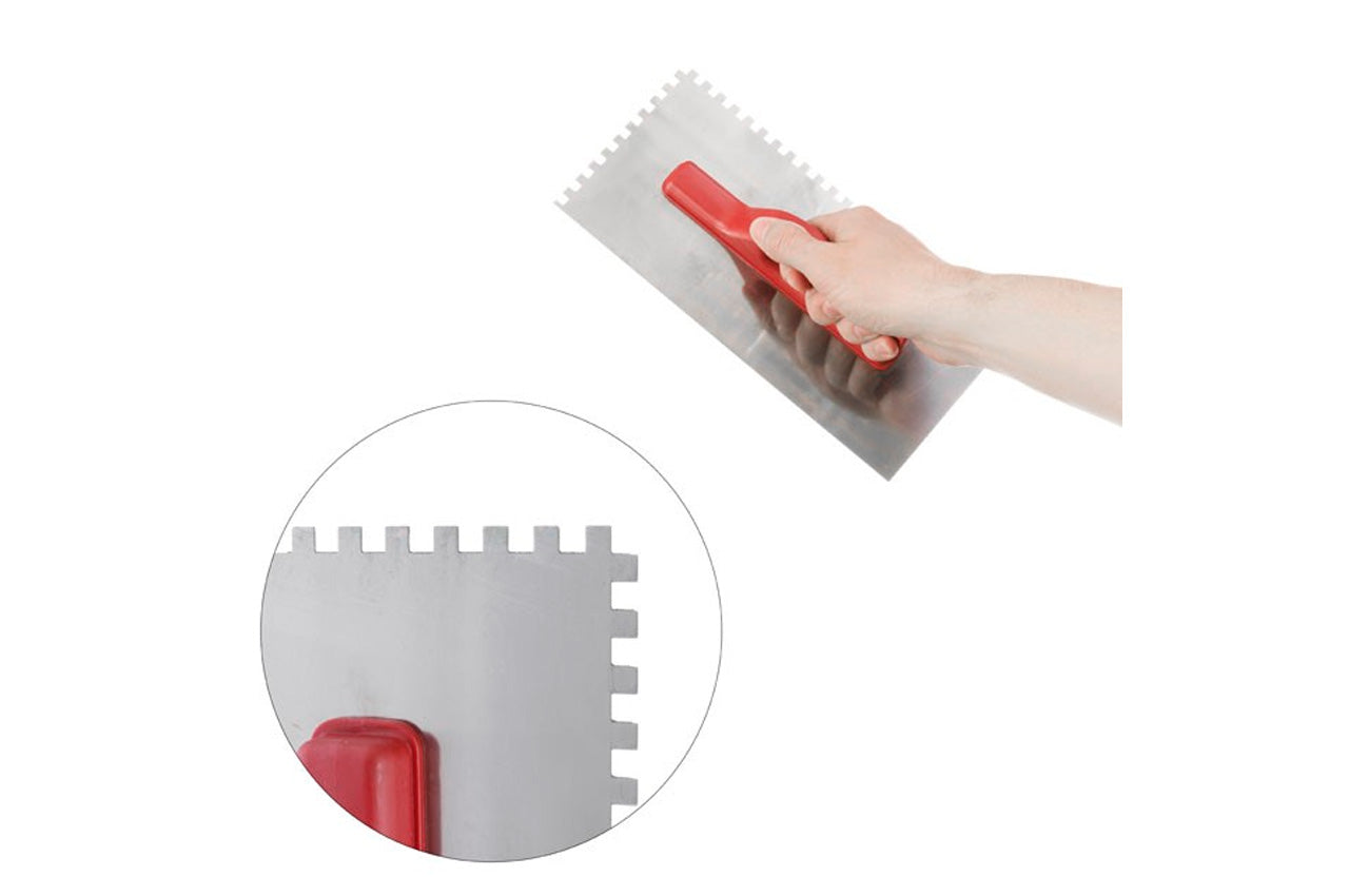 Гладилка Intertool - 280 х 130 мм зуб 6 х 6 мм