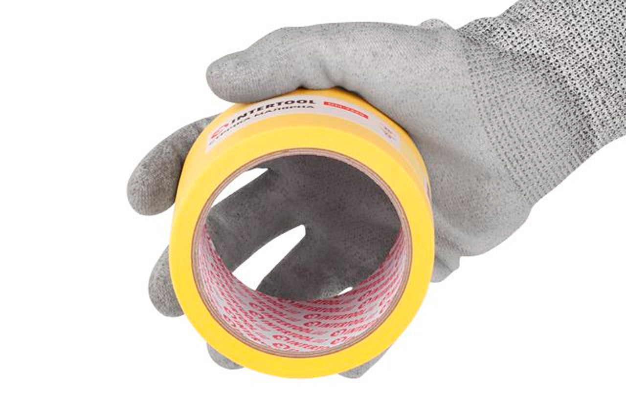 Лента малярная Intertool - 72 мм х 20 м желтая