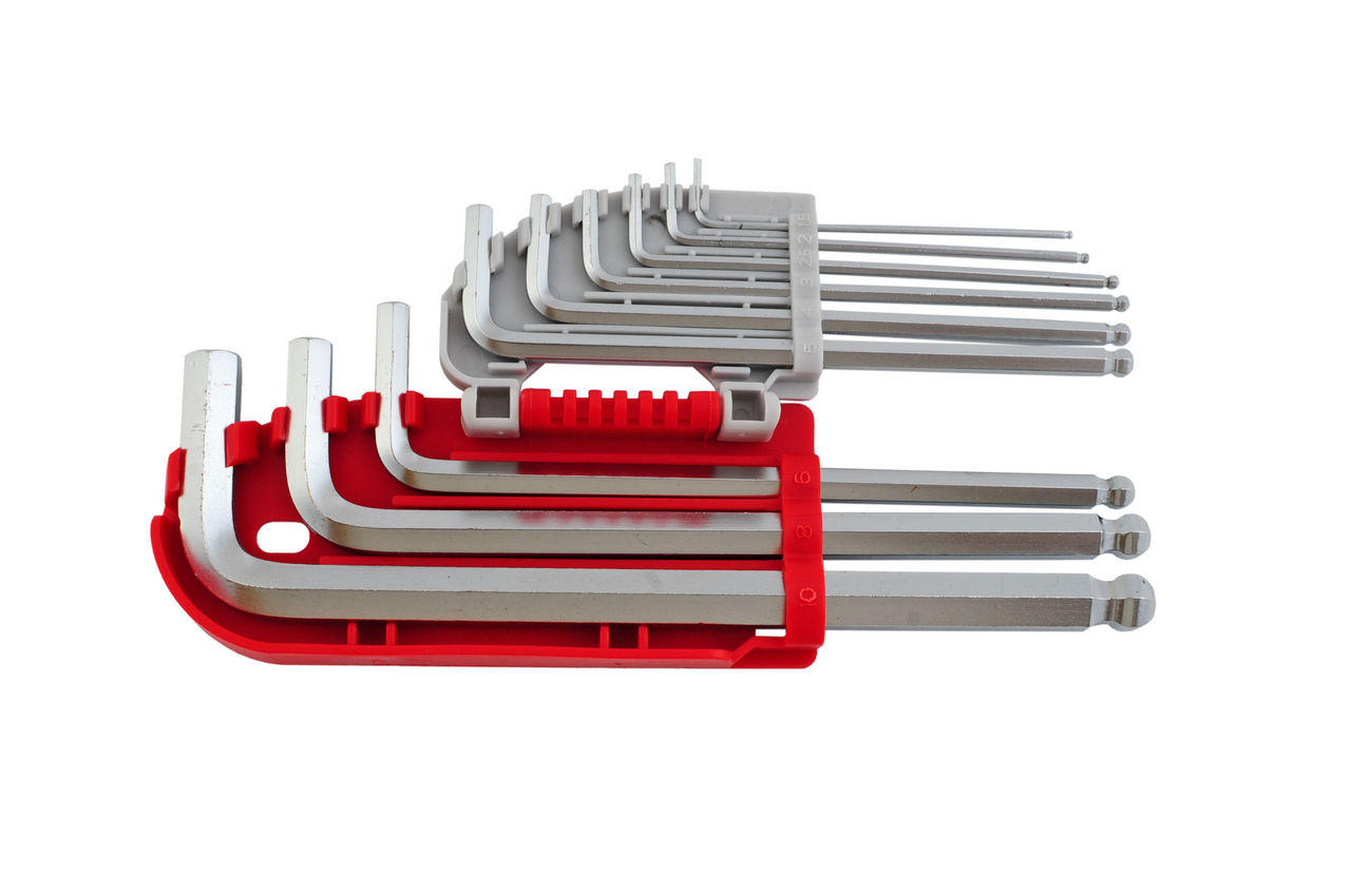 Набор шестигранных ключей Intertool - 9 шт., с шаром, Pro