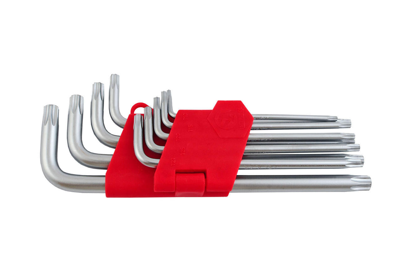 Набор Torx ключей Intertool - 9 шт., с отверстием удлиненные