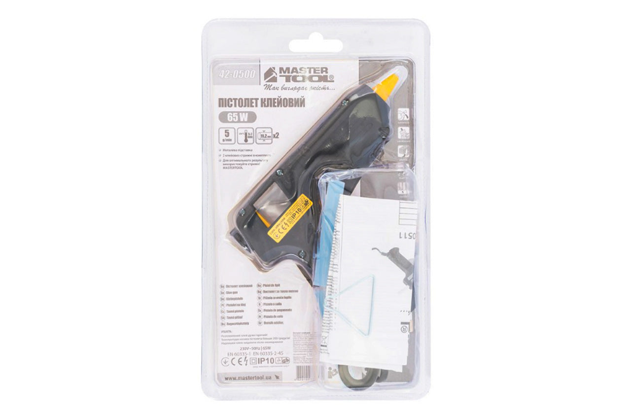 Пистолет клеевой Mastertool - 11,2 мм х 65 Вт