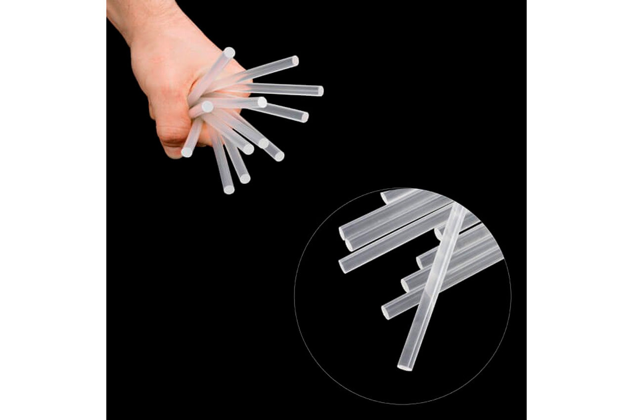 Клеевые стержни Intertool - 7,4 x 200 мм прозрачные (12 шт.)