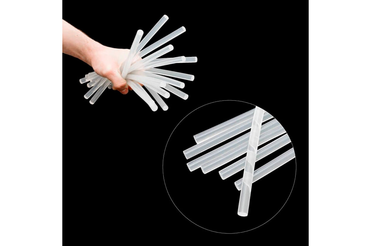 Клеевые стержни Intertool - 11,2 х 300 мм прозрачные (1 кг) пакет