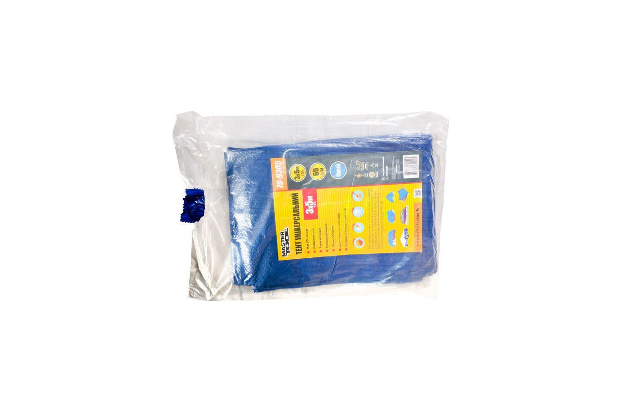 Тент Mastertool - 3 х 5 м 65 г/м², синій