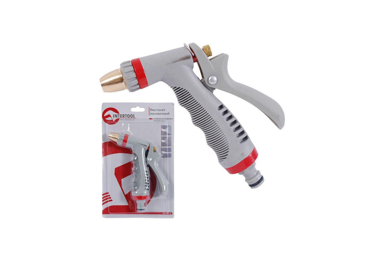 Пистолет поливочный Intertool - плавная регулировка воды 3 функции GE-0012