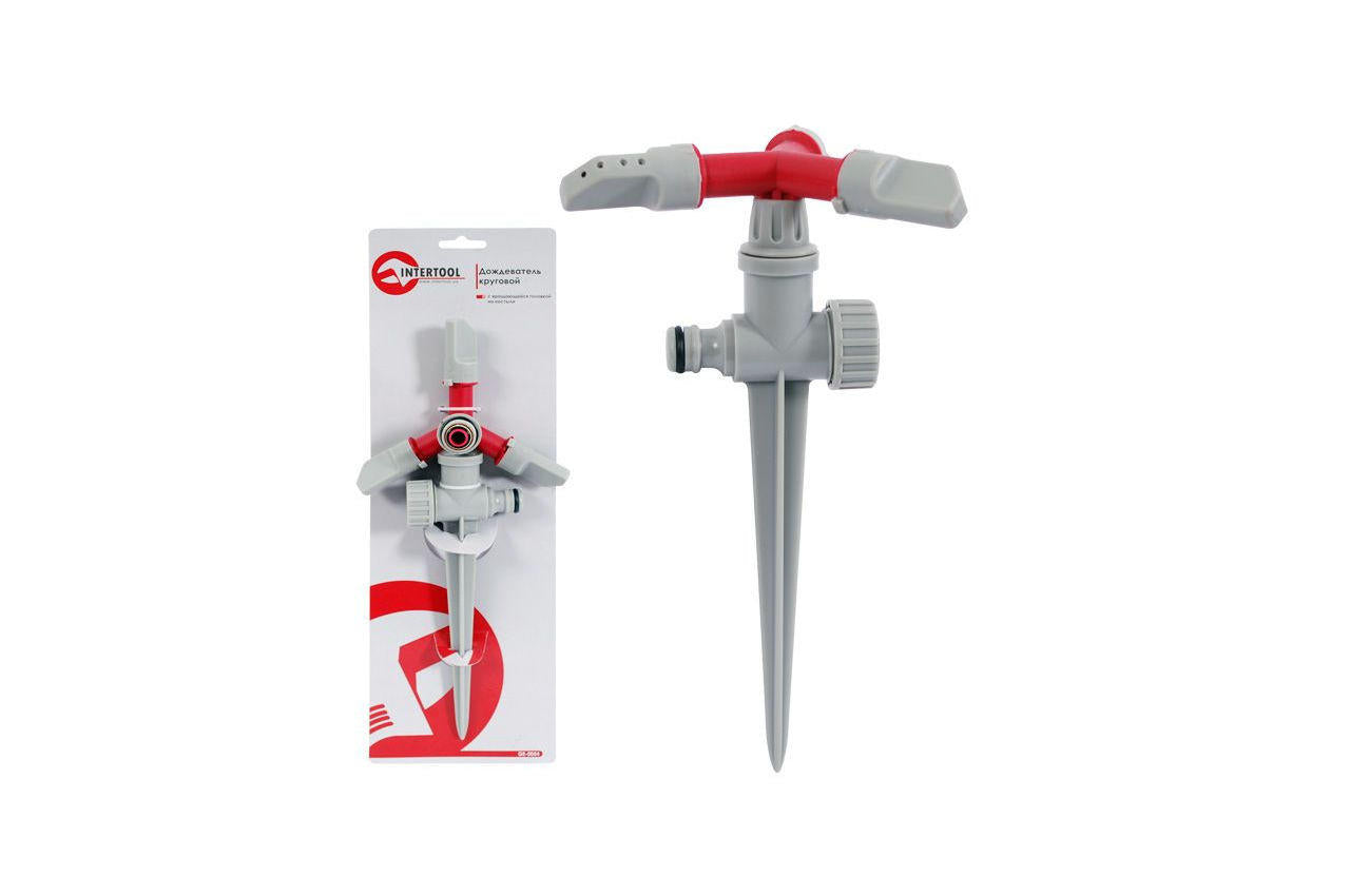 Дождеватель Intertool - круговой на костыле