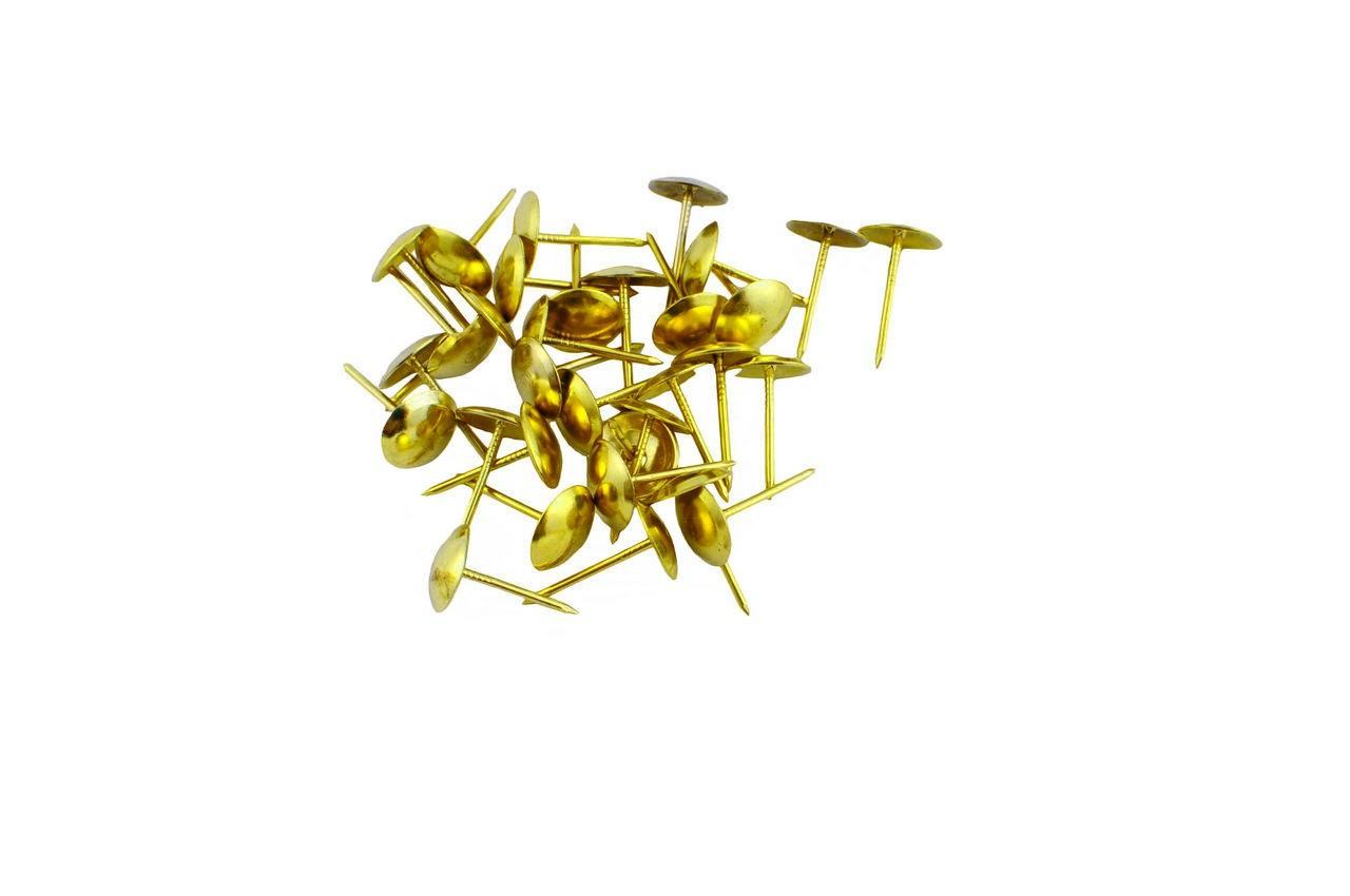 Гвозди мебельные FZB - гладкие AB (бронза)