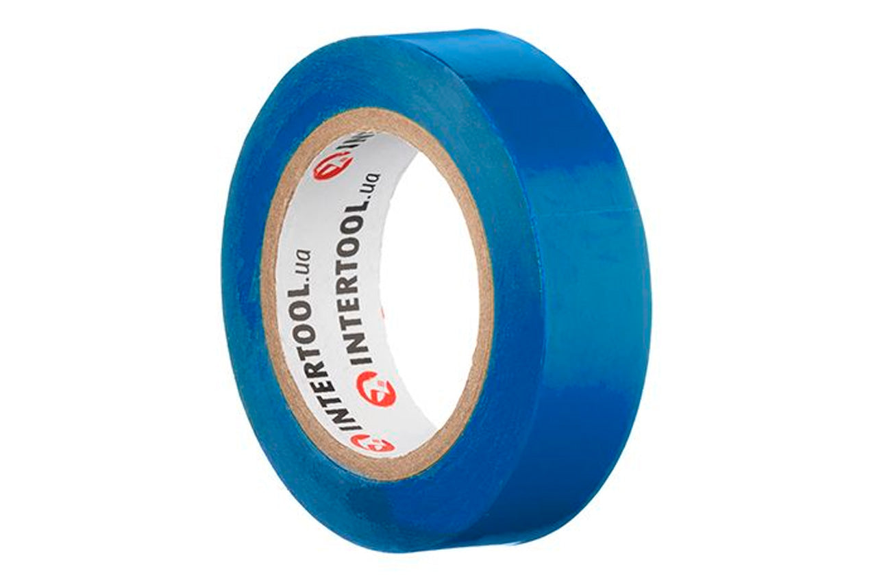 Лента изоляционная Intertool - 10 м синяя