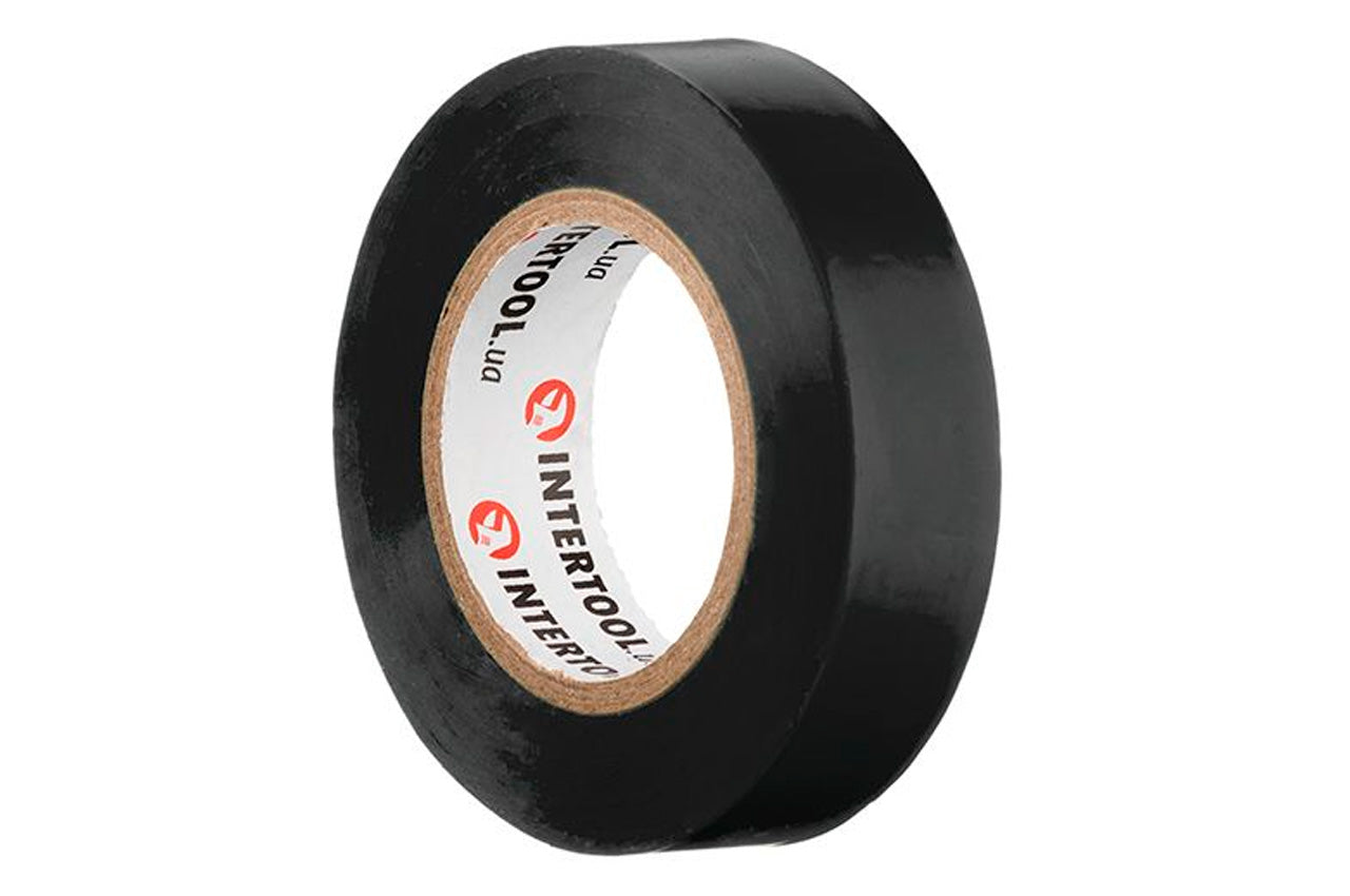 Лента изоляционная Intertool - 15 м черная