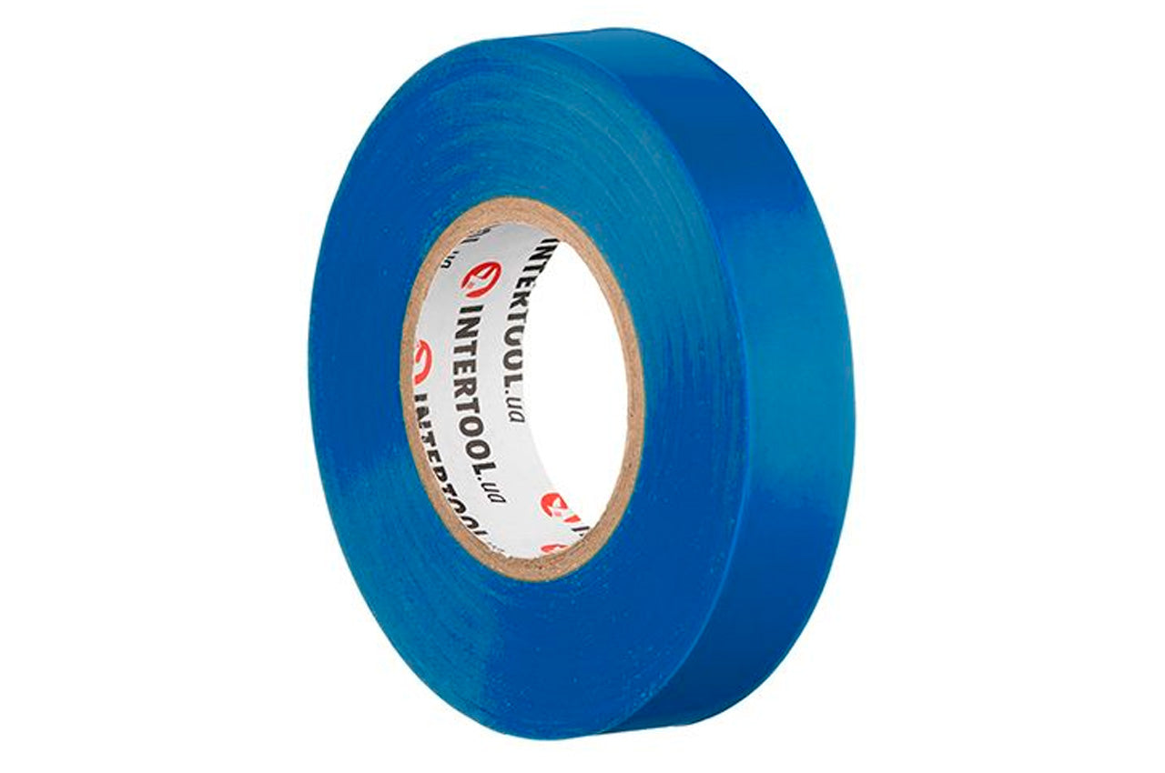 Лента изоляционная Intertool - 25 м синяя