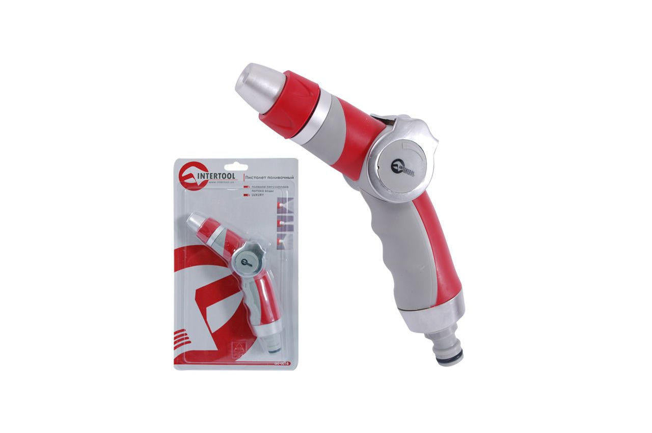 Пистолет поливочный Intertool - плавная регулировка воды 3 функции GE-0018