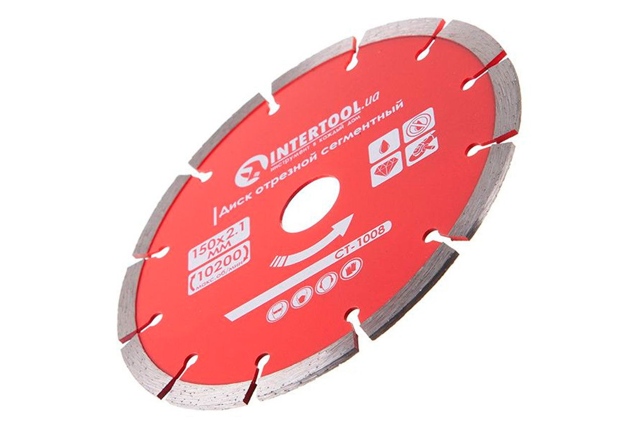 Диск алмазный Intertool - 150 мм сегмент Pro