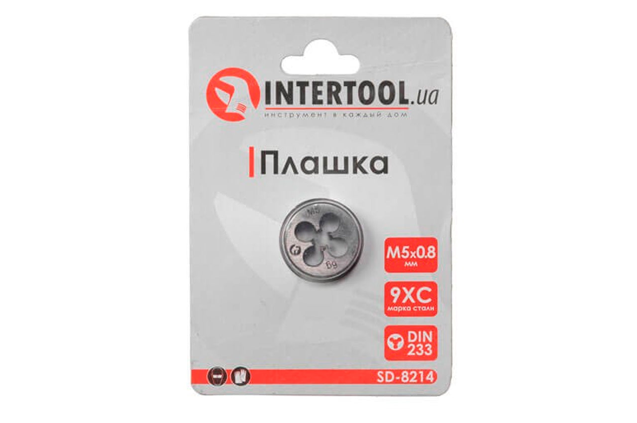 Плашка Intertool - M5 х 0,8