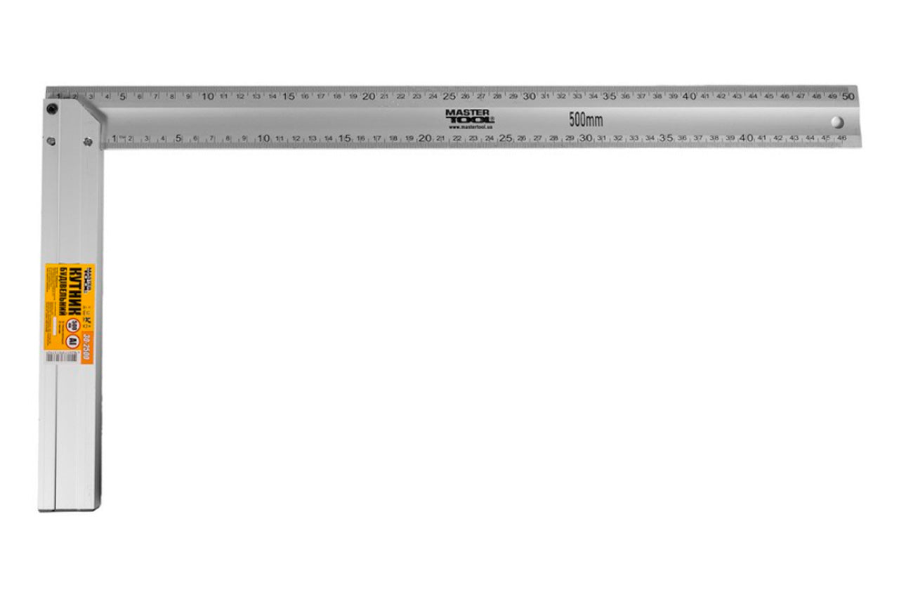 Кутник Mastertool - 500 мм алюмінієвий
