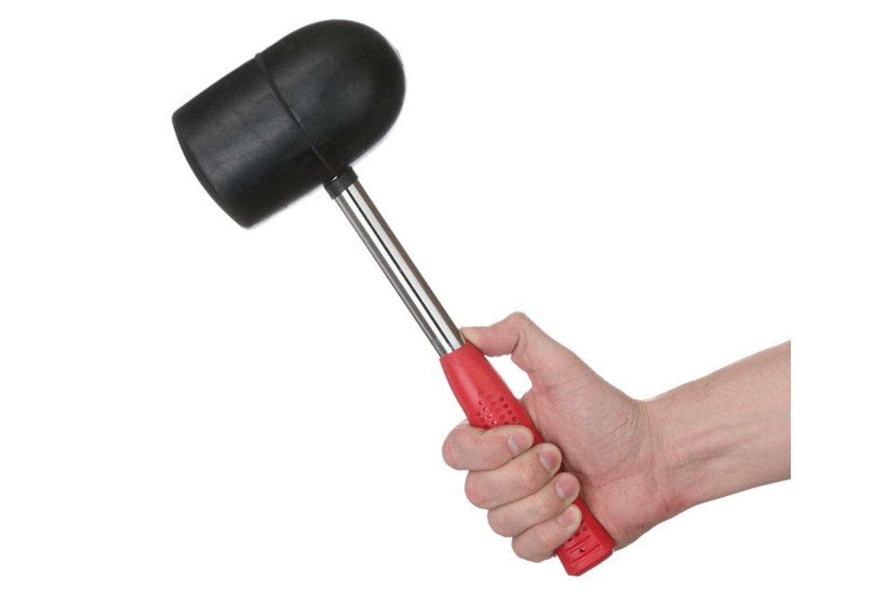 Киянка Intertool - 1250 г х 90 мм черная резина, ручка дерево