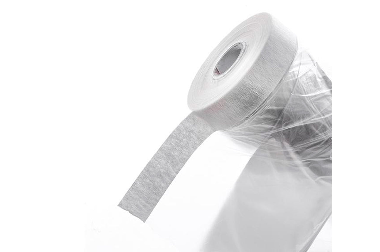 Пленка защитная с малярной лентой Intertool - 0,55 х 30 м