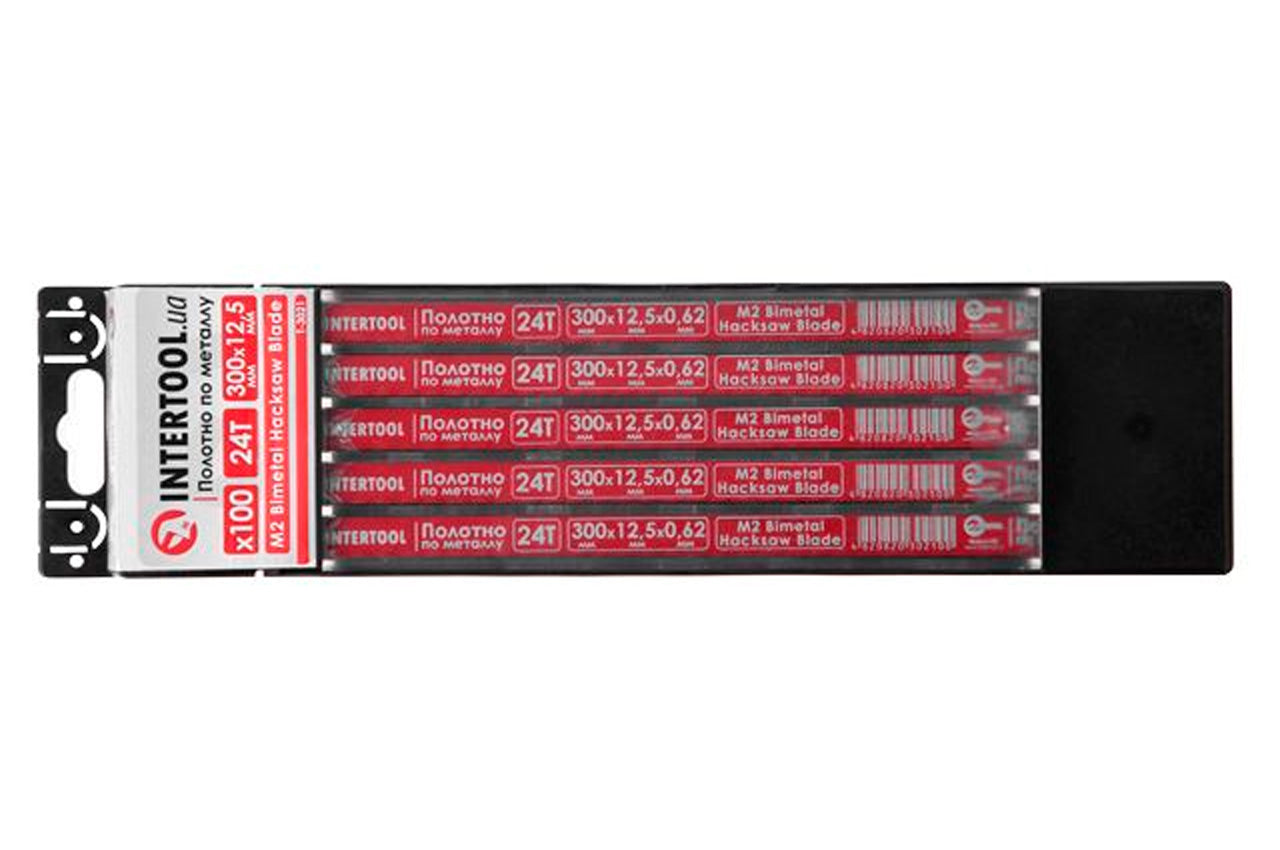 Полотно ножовочное по металлу Intertool - 300 мм x 24T x 1" M2