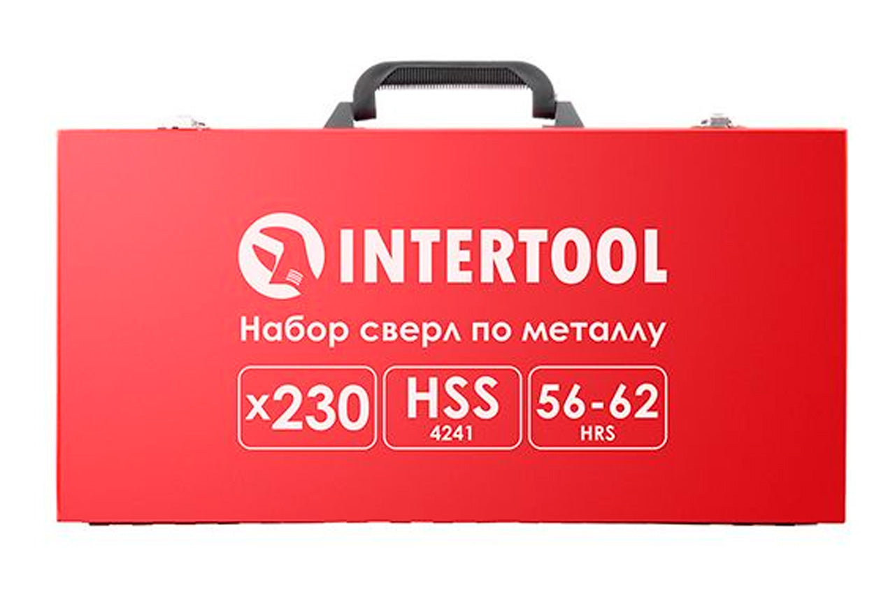 Набор сверл по металлу Intertool - 230 шт. (1-13 мм)