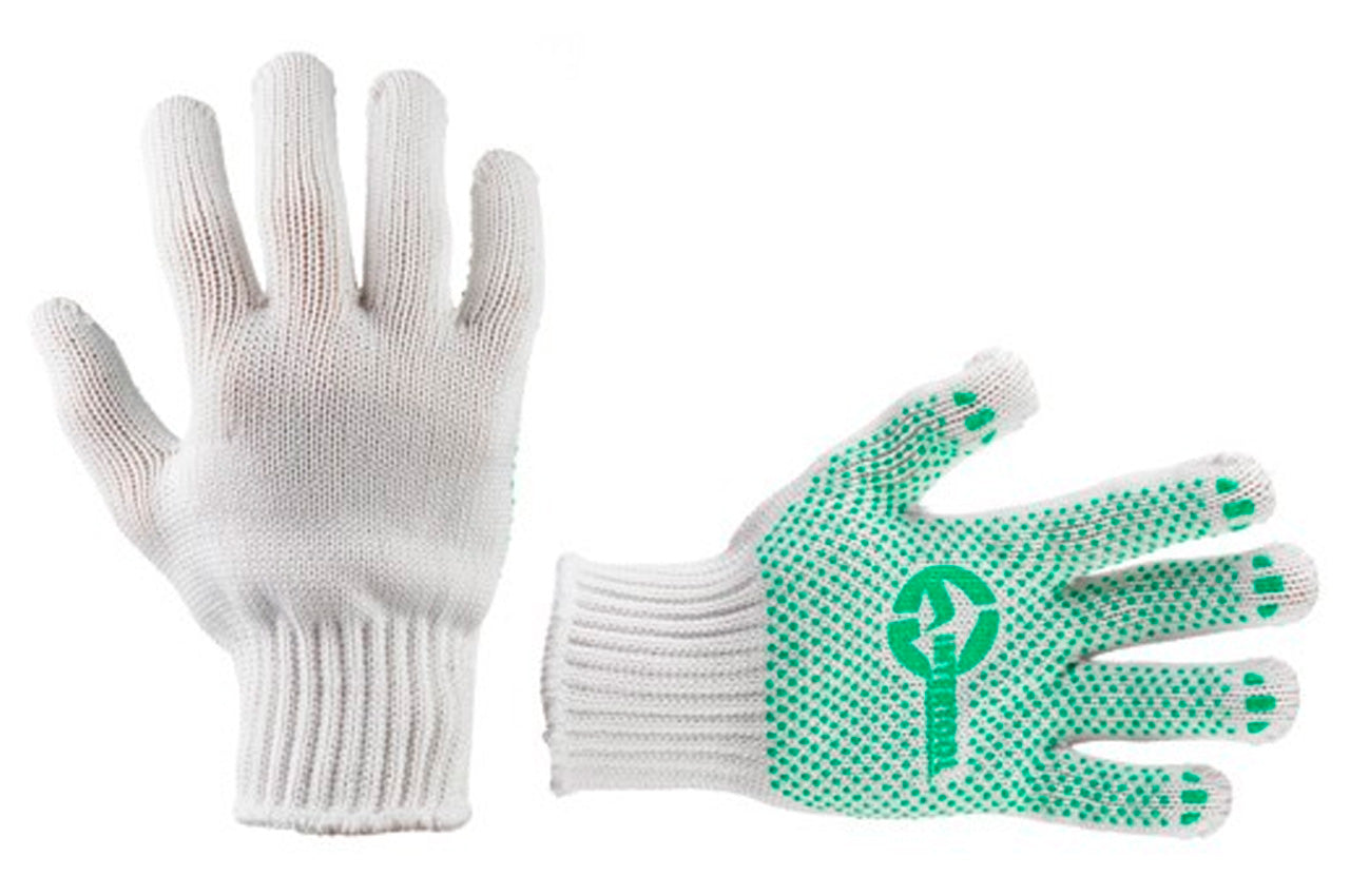 Перчатки Intertool - 70/30 с точкой 68г белые 9"