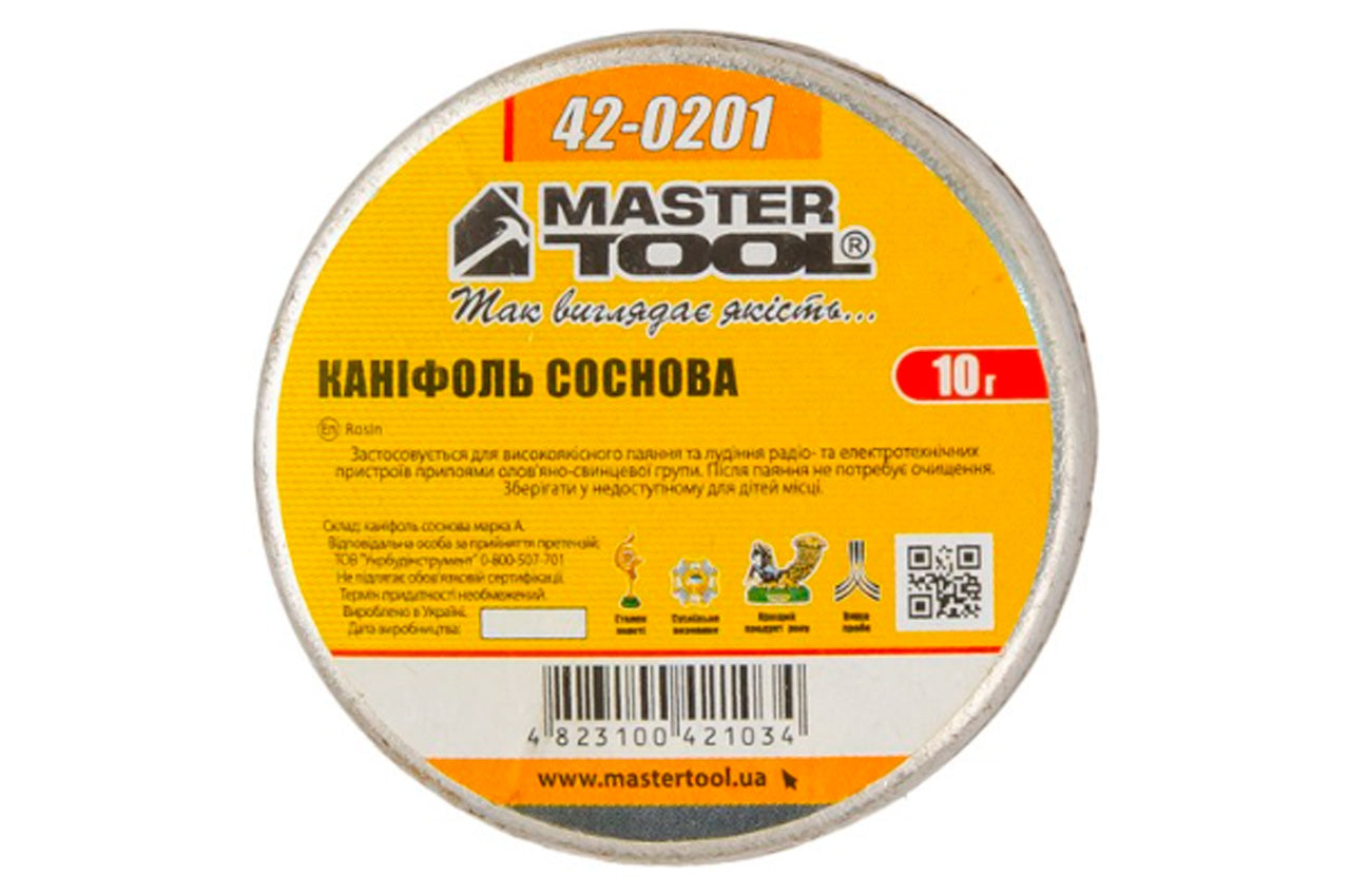 Канифоль Mastertool - 10 г сосновая