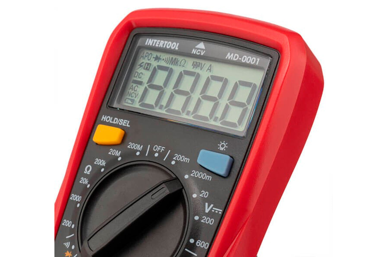 Мультиметр цифровой Intertool - CAT II-300В x CAT I-600В