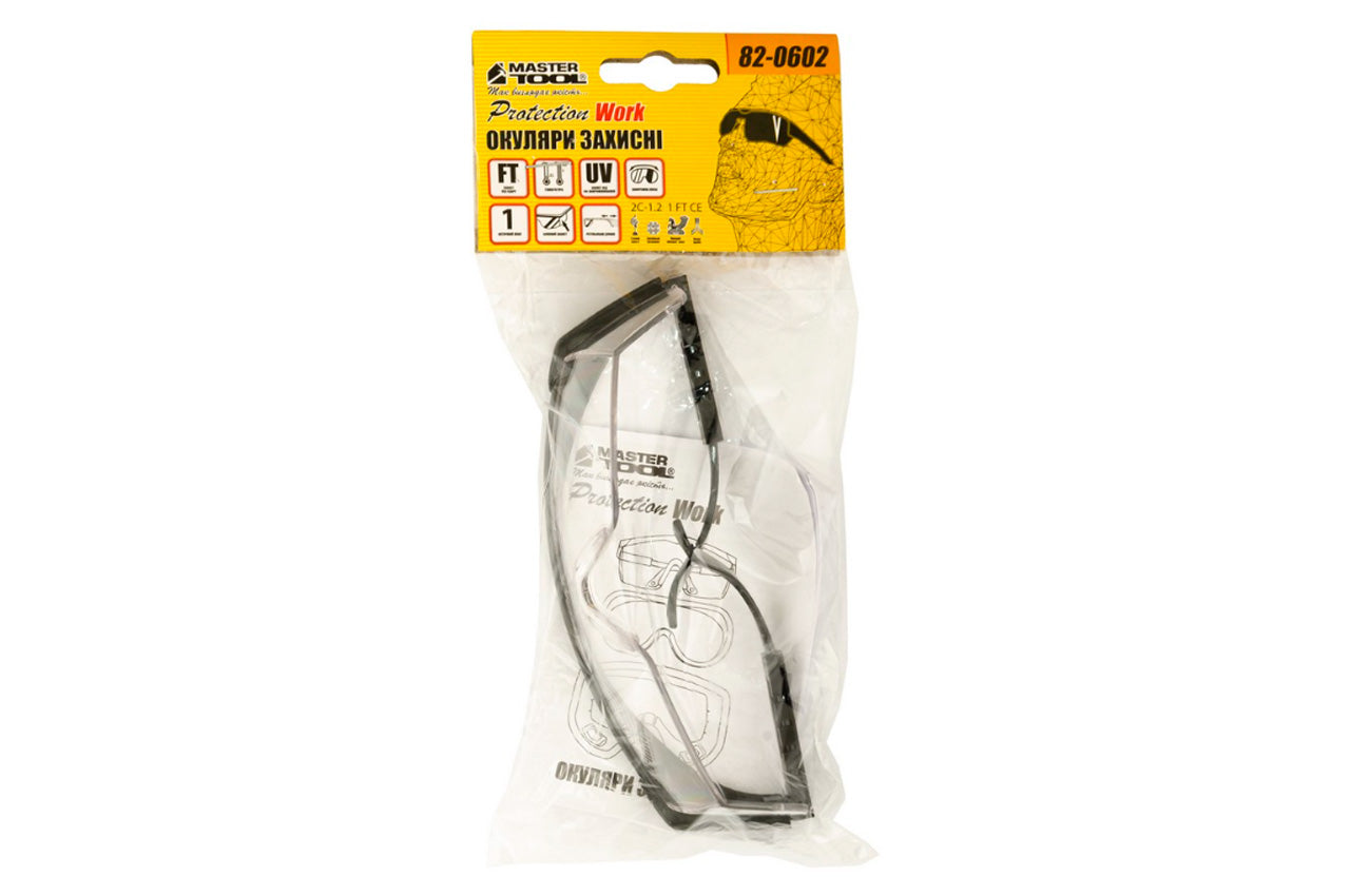 Очки защитные Mastertool - регулируемая дужка (прозрачные)