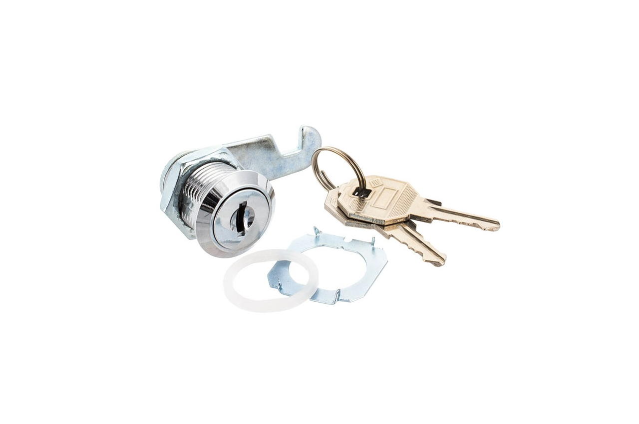 Замок почтовый FZB - металлический ключ кривой