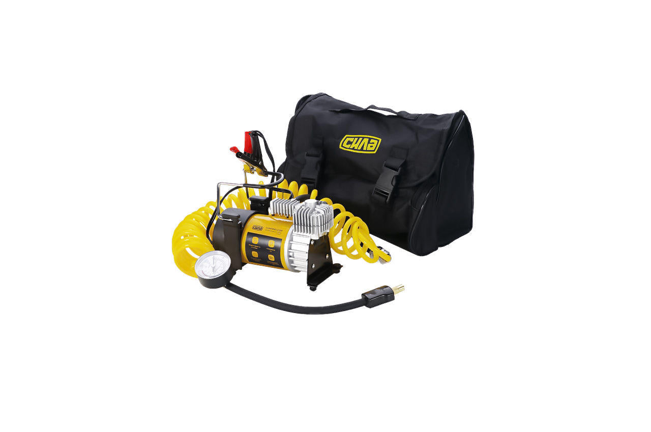 Автомобільний мінікомпресор Сила - 10 bar x 35 л/хв однопоршневий зі шлангом