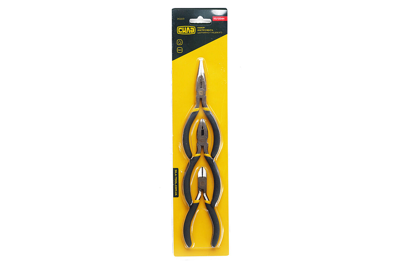 Набор инструмента прецизионный Сила - 115 x 115 x 135 мм (3 шт.)