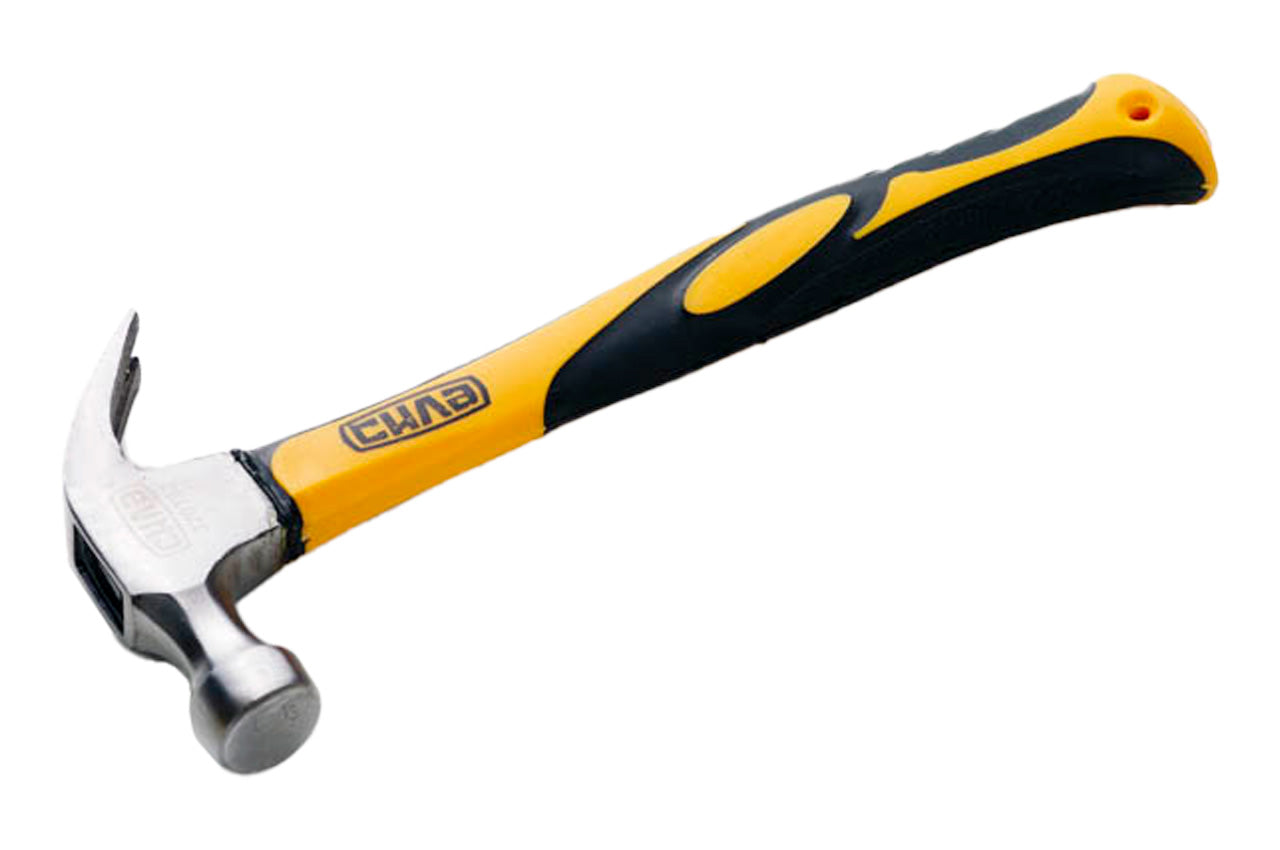 Молоток-гвоздодер Сила - 450 г ручка фибергласс 320132
