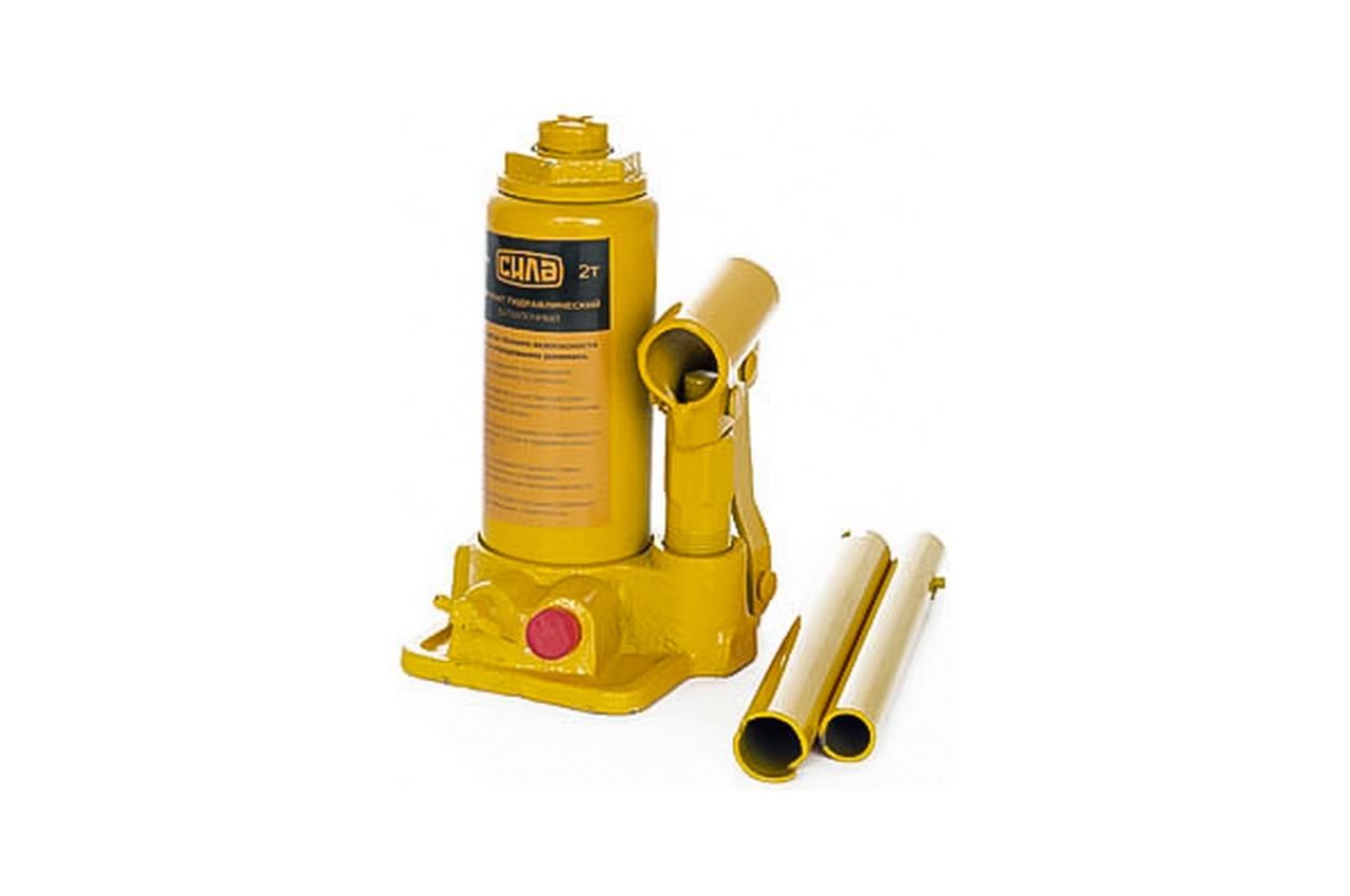 Домкрат гидравлический Сила - 2 т x 308 мм одноштоковый кейс